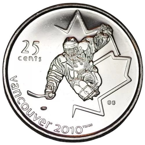 2009 Canada - 25 Cents - Vancouver 2010 Winter Olympics - Ice Sledge Hockey