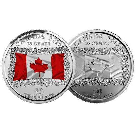 2015 Canada - 50th Anniversary of the Canadian Flag Set