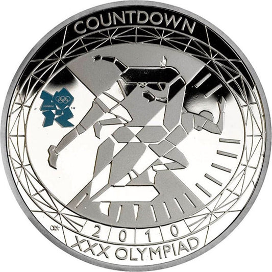 2009–2012 United Kingdom – £5 Crown (Set of 4) - London 2012 Olympic Countdown Silver Proof (4 Coins)