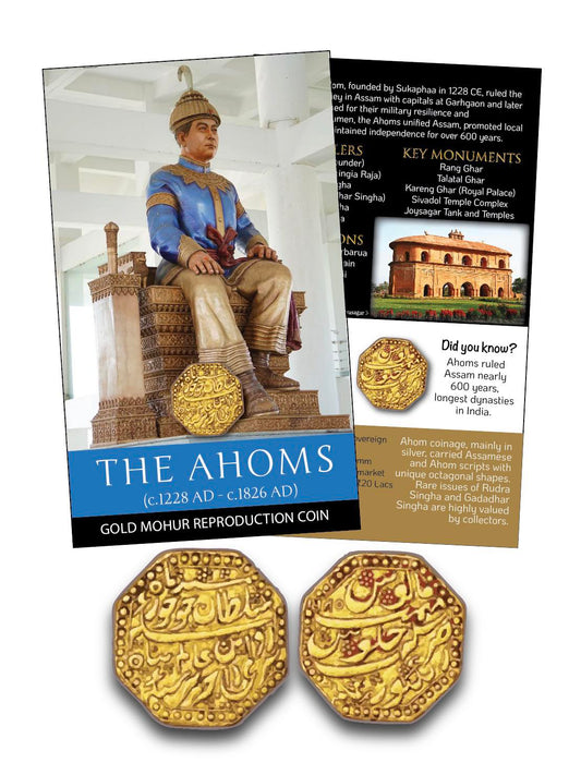 THE AHOMS – GOLD MOHUR Reproduction Coin
