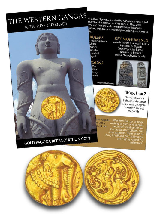 THE WESTERN GANGAS – GOLD PAGODA Reproduction Coin