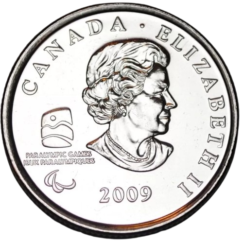 2009 Canada - 25 Cents - Vancouver 2010 Winter Olympics - Speed Skating