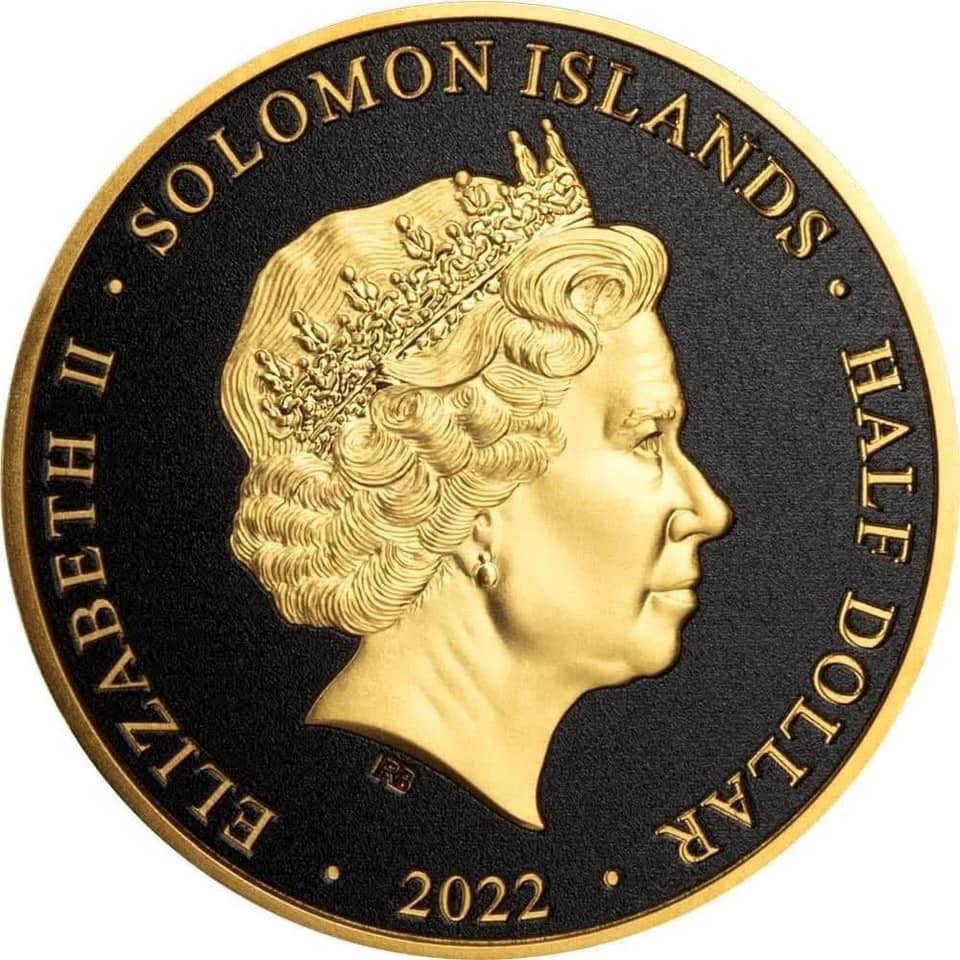 2022 Solomon Islands - HORUS - ANCIENT EGYPT COLLECTION Prooflike Coin