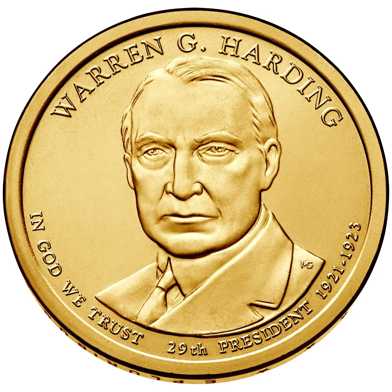 2014 USA -  Presidential Dollar Coin – Warren G. Harding