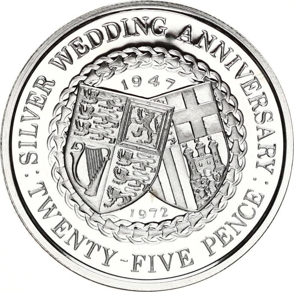 1972 Isle of Man - Silver Wedding Anniversary