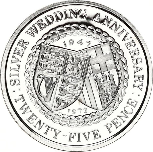 1972 Isle of Man - Silver Wedding Anniversary