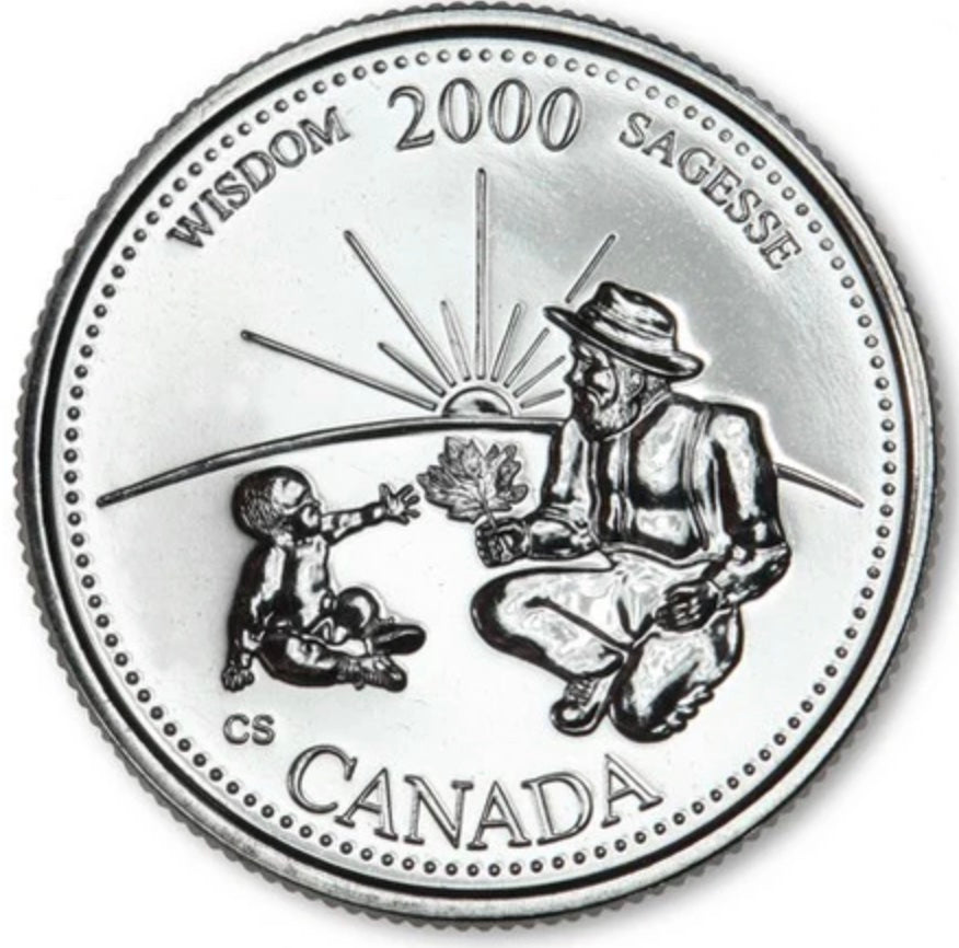 2000 Canada - 25 Cents - Millennium Quarters Series - Wisdom